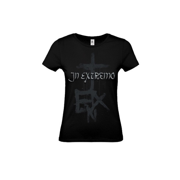 In Extremo Girlshirt Silberkreuz